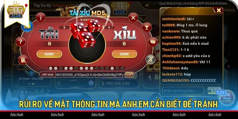 Rủi ro về mặt thông tin mà anh em cần biết để tránh