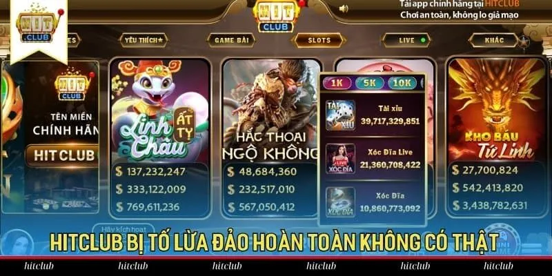 Hitclub bị tố lừa đảo hoàn toàn không có thật Hitclub bị tố lừa đảo hoàn toàn không có thật