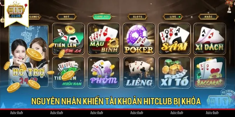 Nguyên nhân khiến tài khoản Hitclub bị khóa Nguyên nhân khiến tài khoản Hitclub bị khóa